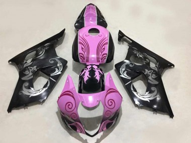 2003-2004 Suzuki GSXR 1000 Motorcycle Fairings - Black Pink Australia