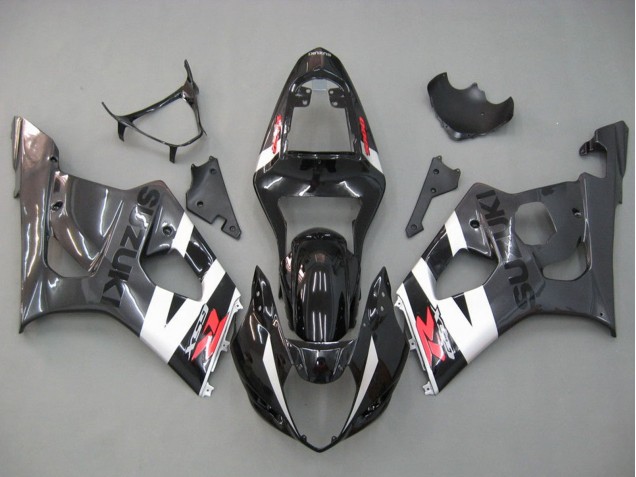 2003-2004 Suzuki GSXR 1000 Motorcycle Fairings - Glossy Black White Grey Red Australia