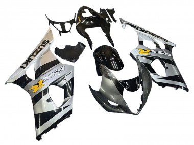 2003-2004 Suzuki GSXR 1000 Motorcycle Fairings - Glossy Black Silver Grey Yellow Australia