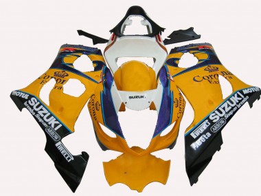 2003-2004 Suzuki GSXR 1000 Motorcycle Fairings - Yellow White Blue Black Corona Australia