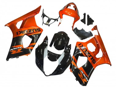 2003-2004 Suzuki GSXR 1000 Motorcycle Fairing - Burnt Orange Glossy Black Australia