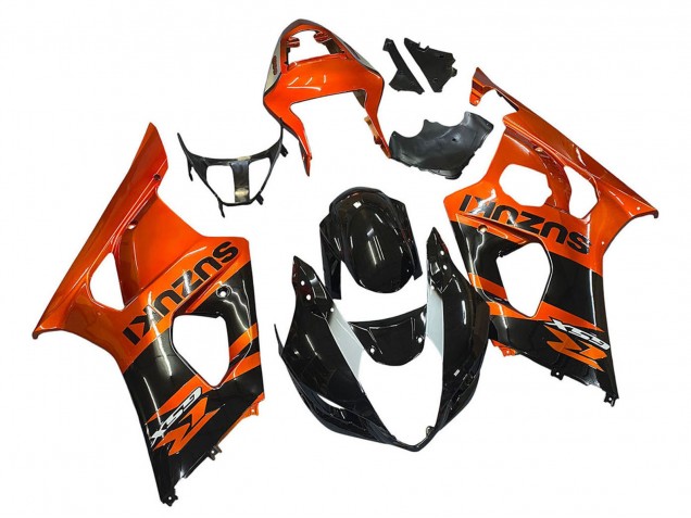 2003-2004 Suzuki GSXR 1000 Motorcycle Fairing - Burnt Orange Glossy Black Australia