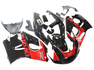 1996-2000 Suzuki GSXR 600 / GSXR 750 Motorcycle Fairings - Black Red Australia