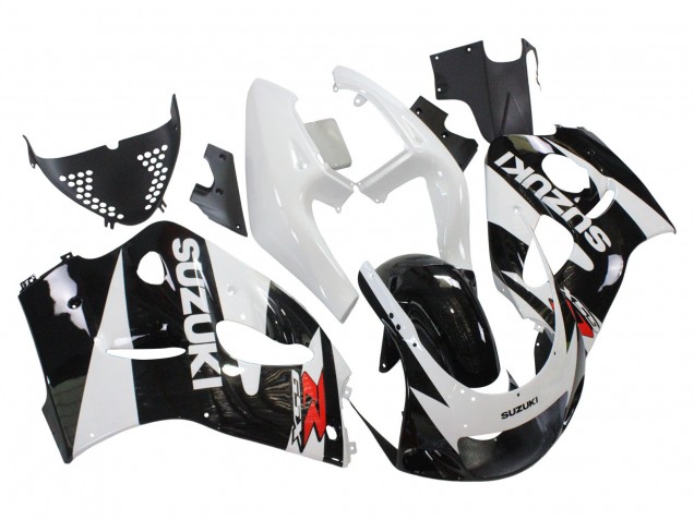 1996-2000 Suzuki GSXR 600 / GSXR 750 Motorcycle Fairings - Black White Australia