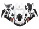 1996-2000 Suzuki GSXR 600 / GSXR 750 Motorcycle Fairings - Black White Australia