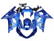 2001-2003 Suzuki GSXR 600 / GSXR 750 Motorcycle Fairings - Blue with White Flame Australia