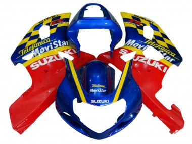 2001-2003 Suzuki GSXR 600 / GSXR 750 Motorcycle Fairings - Blue Red Yellow Australia
