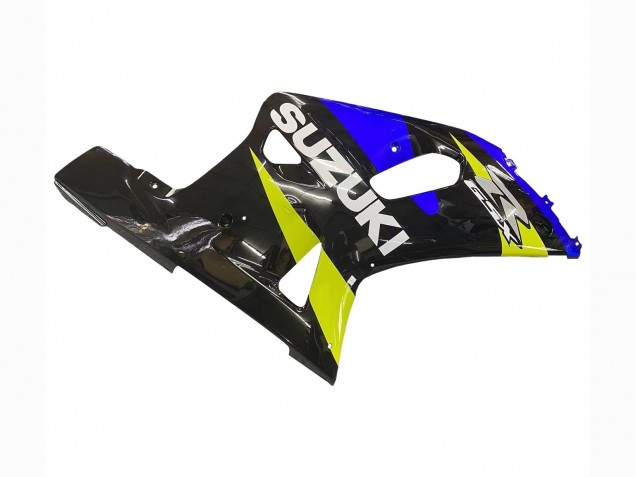 2001-2003 Suzuki GSXR 600 / GSXR 750 Motorcycle Fairings - Blue Yellow Glossy Black Australia