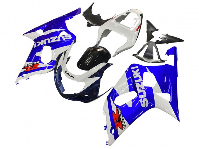 2001-2003 Suzuki GSXR 600 / GSXR 750 Motorcycle Fairing - White Blue Glossy Black Red Australia