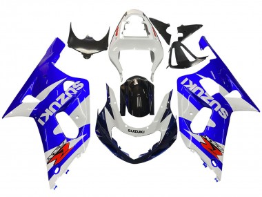 2001-2003 Suzuki GSXR 600 / GSXR 750 Motorcycle Fairing - White Blue Glossy Black Red Australia