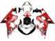 2001-2003 Suzuki GSXR 600 / GSXR 750 Motorcycle Fairing - Red White Glossy Black Australia