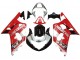 2001-2003 Suzuki GSXR 600 / GSXR 750 Motorcycle Fairing - Red White Glossy Black Australia