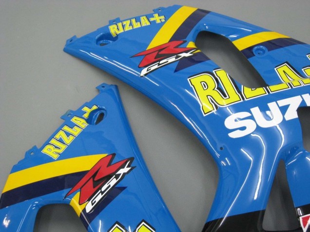 2001-2003 Suzuki GSXR 600 / GSXR 750 Motorcycle Fairings - Blue Yellow Black Motul Rizla Australia