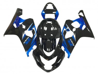 2004-2005 Suzuki GSXR 600 / GSXR 750 Motorcycle Fairings - Glossy Black Blue Australia