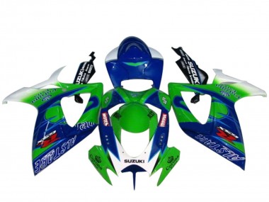 2004-2005 Suzuki GSXR 600 / GSXR 750 Motorcycle Fairings - White Blue Green Australia