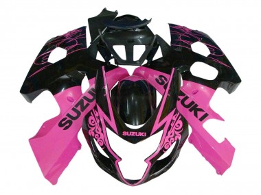 2004-2005 Suzuki GSXR 600 / GSXR 750 Motorcycle Fairing - Pink Glossy Black Australia