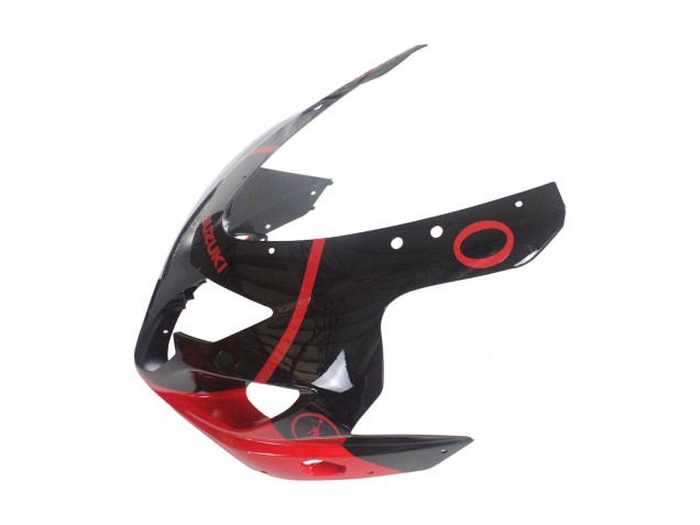2004-2005 Suzuki GSXR 600 / GSXR 750 Motorcycle Fairings - Glossy Black Red Jordan Michelin Australia