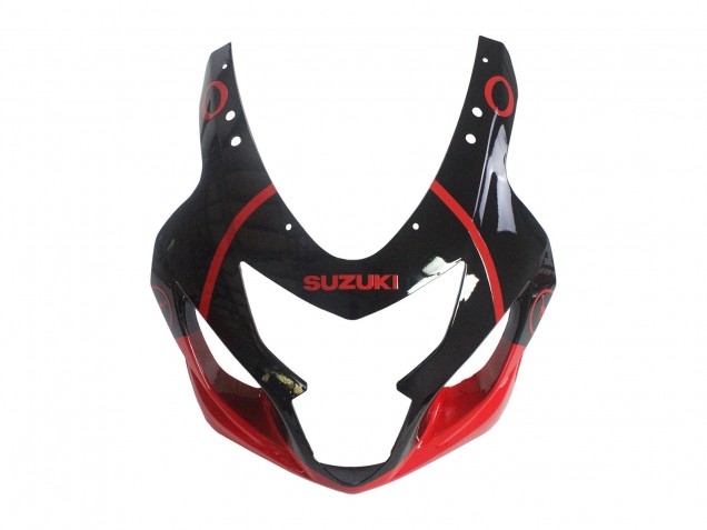 2004-2005 Suzuki GSXR 600 / GSXR 750 Motorcycle Fairings - Glossy Black Red Jordan Michelin Australia