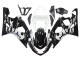 2004-2005 Suzuki GSXR 600 / GSXR 750 Motorcycle Fairing - White Black Australia