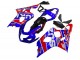 2004-2005 Suzuki GSXR 600 / GSXR 750 Motorcycle Fairings - Blue Red Black Motul Dunlop Australia