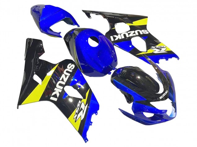 2004-2005 Suzuki GSXR 600 / GSXR 750 Motorcycle Fairings - Blue Yellow Black Australia