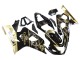 2004-2005 Suzuki GSXR 600 / GSXR 750 Motorcycle Fairings - Glossy Black Gold Corona Australia