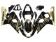 2004-2005 Suzuki GSXR 600 / GSXR 750 Motorcycle Fairings - Glossy Black Gold Corona Australia