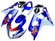2004-2005 Suzuki GSXR 600 / GSXR 750 Motorcycle Fairing - White Blue Red Australia