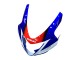 2004-2005 Suzuki GSXR 600 / GSXR 750 Motorcycle Fairing - White Blue Red Australia