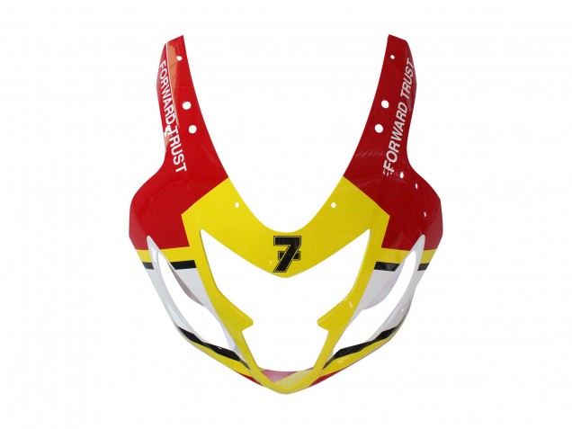 2004-2005 Suzuki GSXR 600 / GSXR 750 Motorcycle Fairings - White Red Yellow Michelin Texaon Heron 7 Australia
