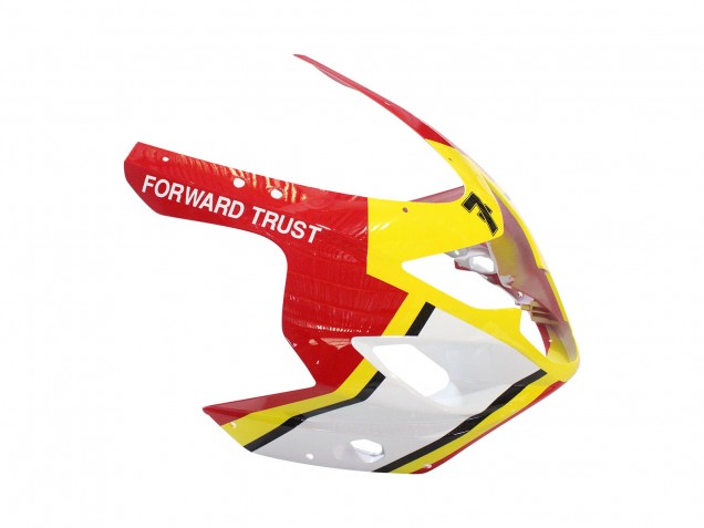 2004-2005 Suzuki GSXR 600 / GSXR 750 Motorcycle Fairings - White Red Yellow Michelin Texaon Heron 7 Australia