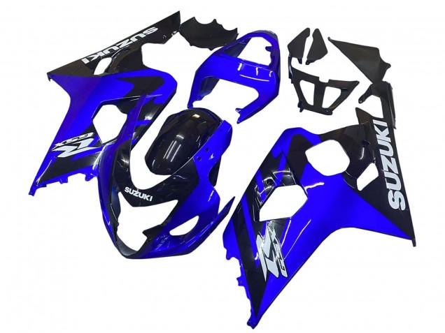 2004-2005 Suzuki GSXR 600 / GSXR 750 Motorcycle Fairings - Blue Black White Decal Australia