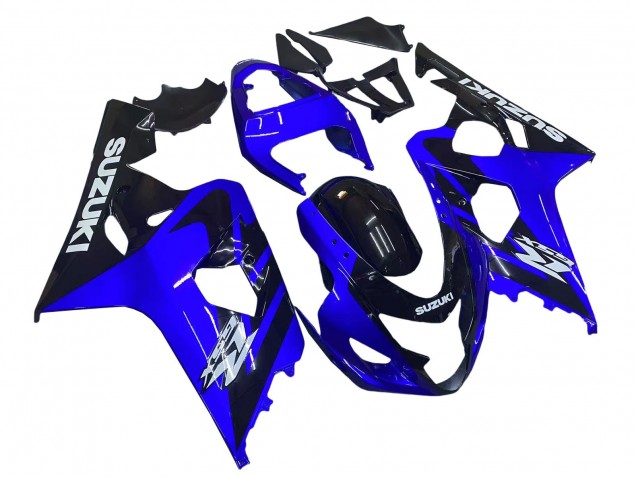 2004-2005 Suzuki GSXR 600 / GSXR 750 Motorcycle Fairings - Blue Black White Decal Australia