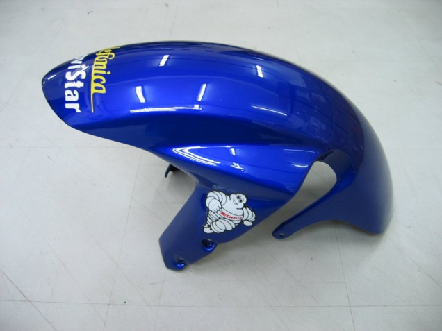 2004-2005 Suzuki GSXR 600 / GSXR 750 Motorcycle Fairings - Blue White Yellow Green Telefonica Motul MoviStar Australia