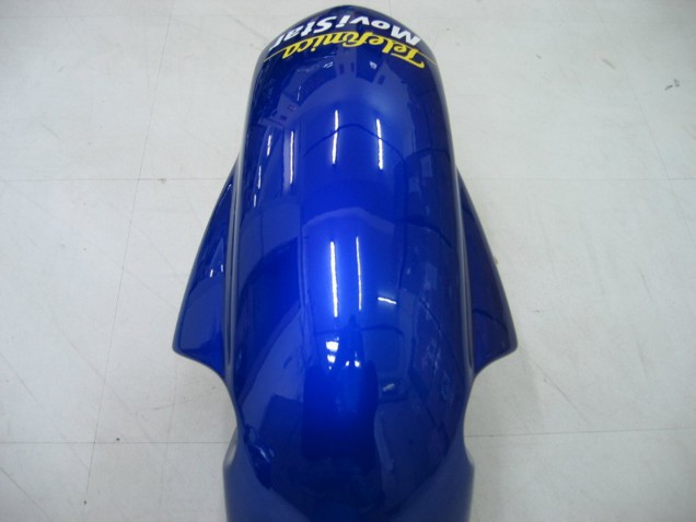 2004-2005 Suzuki GSXR 600 / GSXR 750 Motorcycle Fairings - Blue White Yellow Green Telefonica Motul MoviStar Australia