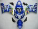 2004-2005 Suzuki GSXR 600 / GSXR 750 Motorcycle Fairings - Blue White Yellow Green Telefonica Motul MoviStar Australia
