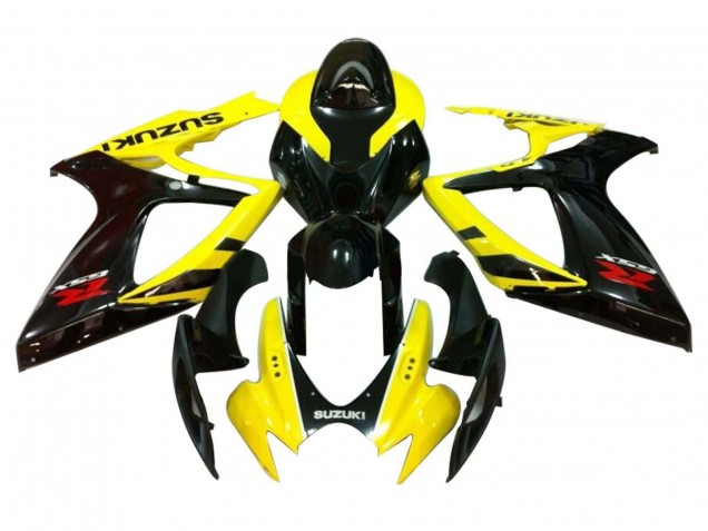2006-2007 Suzuki GSXR 600 / GSXR 750 Motorcycle Fairings - Yellow Glossy Black Red Australia
