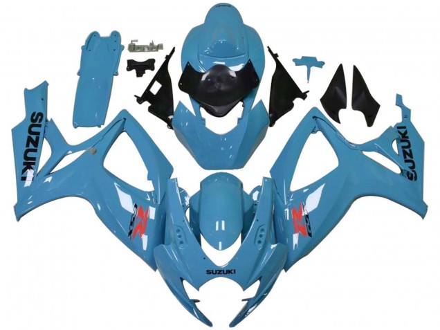 2006-2007 Suzuki GSXR 600 / GSXR 750 Motorcycle Fairings - Light Blue Black Red Australia