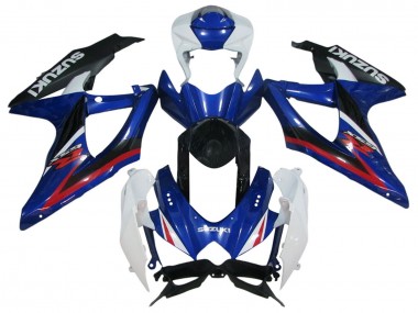 2006-2007 Suzuki GSXR 600 / GSXR 750 Motorcycle Fairings - White Blue Red Black Australia