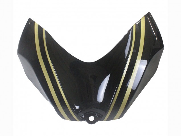 2006-2007 Suzuki GSXR 600 / GSXR 750 Motorcycle Fairings - Glossy Black Gold Stripe Australia