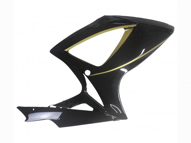 2006-2007 Suzuki GSXR 600 / GSXR 750 Motorcycle Fairings - Glossy Black Gold Stripe Australia