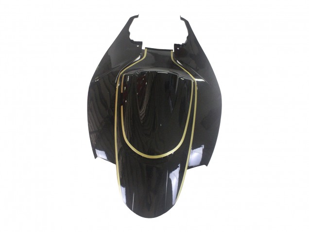 2006-2007 Suzuki GSXR 600 / GSXR 750 Motorcycle Fairings - Glossy Black Gold Stripe Australia