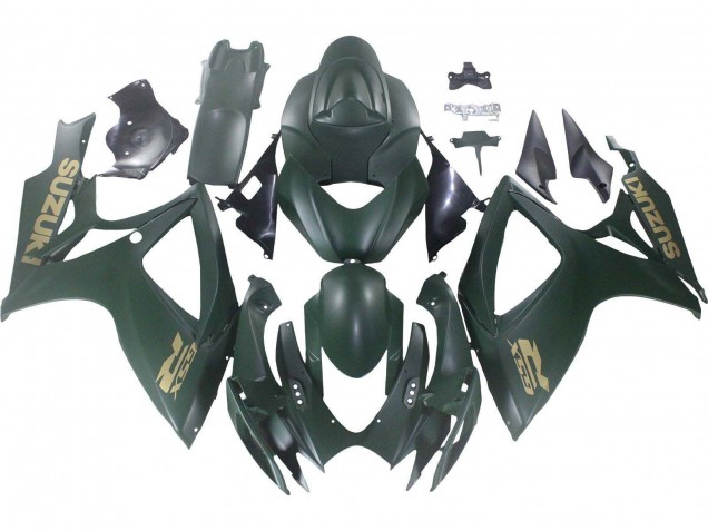 2006-2007 Suzuki GSXR 600 / GSXR 750 Motorcycle Fairings - Matte Army Green Australia