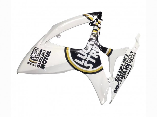 2006-2007 Suzuki GSXR 600 / GSXR 750 Motorcycle Fairings - White Black Lucky Strike Motul Australia