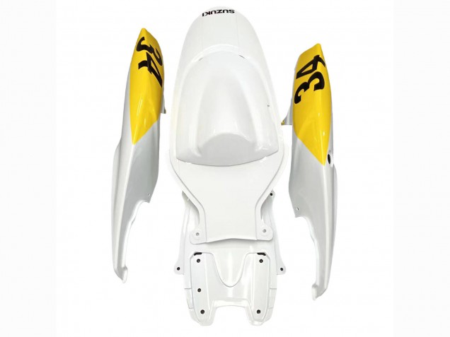 2006-2007 Suzuki GSXR 600 / GSXR 750 Motorcycle Fairings - White Red Yellow Motul Australia
