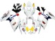 2006-2007 Suzuki GSXR 600 / GSXR 750 Motorcycle Fairings - White Red Yellow Motul Australia
