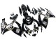 2006-2007 Suzuki GSXR 600 / GSXR 750 Motorcycle Fairings - Glossy Black White Motul Lucky Strike Australia