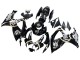 2006-2007 Suzuki GSXR 600 / GSXR 750 Motorcycle Fairings - Glossy Black White Motul Lucky Strike Australia