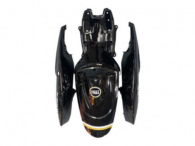 2006-2007 Suzuki GSXR 600 / GSXR 750 Motorcycle Fairings - Glossy Black White Motul Lucky Strike Australia