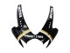 2006-2007 Suzuki GSXR 600 / GSXR 750 Motorcycle Fairings - Glossy Black White Motul Lucky Strike Australia